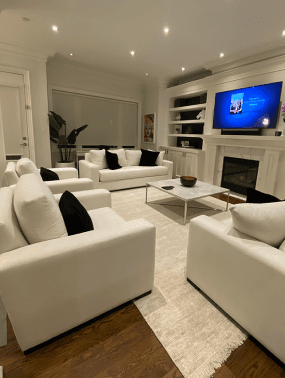 Upholstery cleaning results showcase